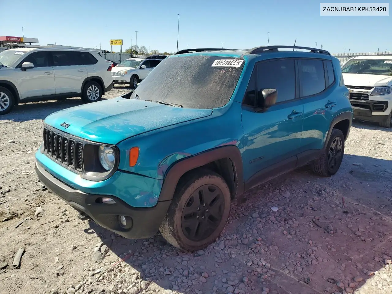 2019 Jeep Renegade Sport VIN: ZACNJBAB1KPK53420 Lot: 75567744