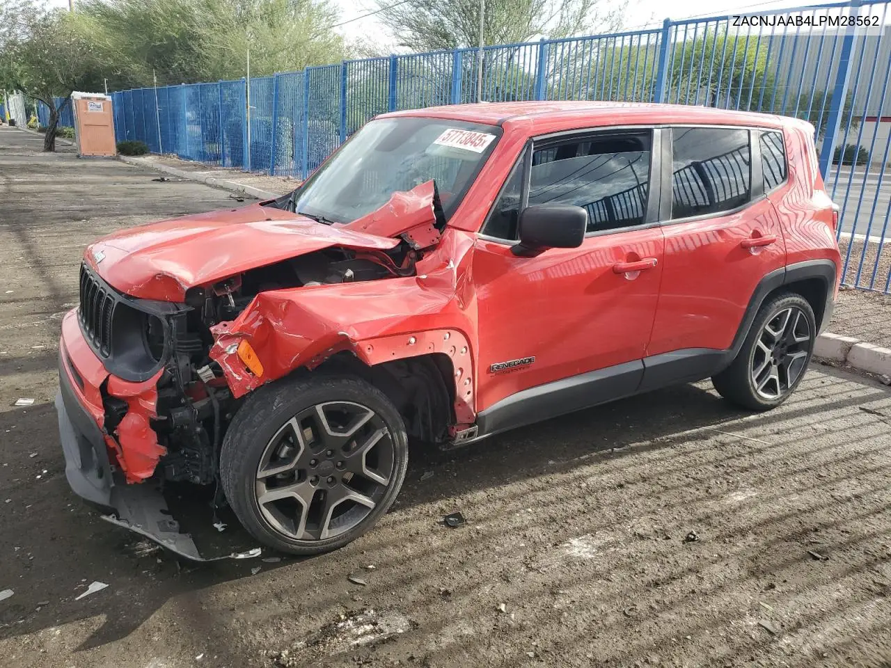 2020 Jeep Renegade Sport VIN: ZACNJAAB4LPM28562 Lot: 57713845