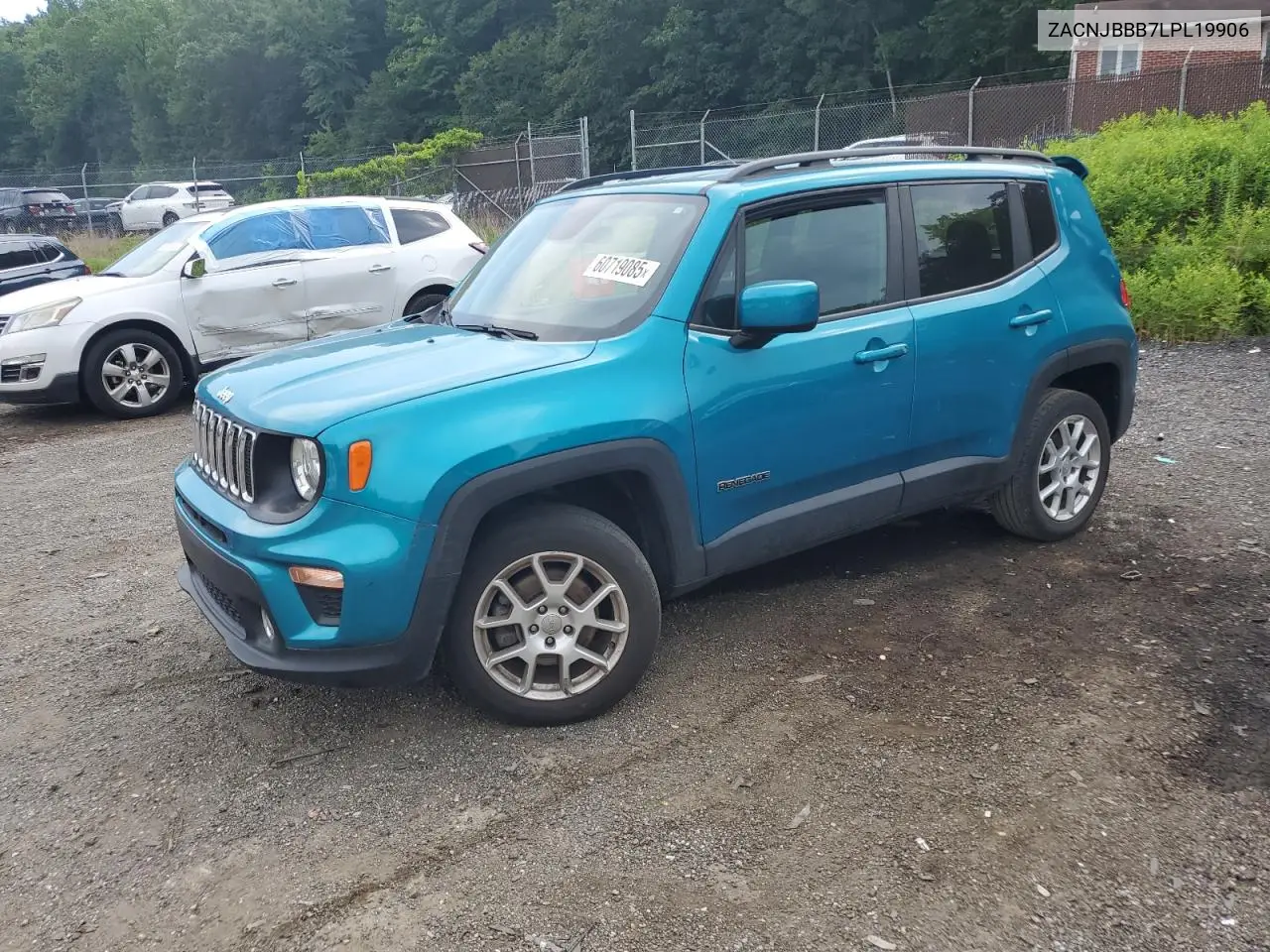 2020 Jeep Renegade Latitude VIN: ZACNJBBB7LPL19906 Lot: 60719085