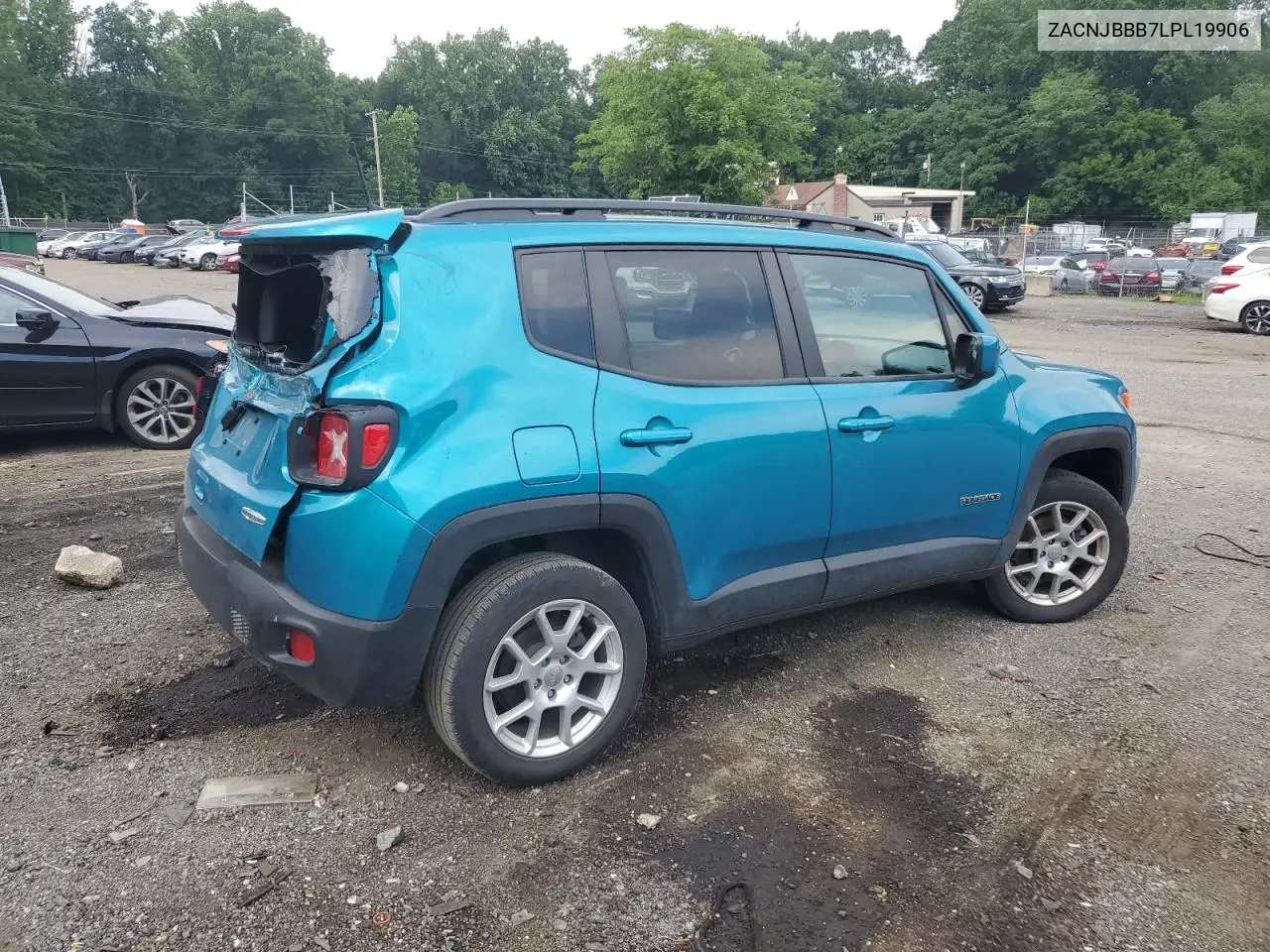 2020 Jeep Renegade Latitude VIN: ZACNJBBB7LPL19906 Lot: 60719085
