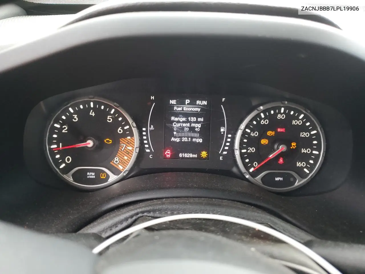 2020 Jeep Renegade Latitude VIN: ZACNJBBB7LPL19906 Lot: 60719085