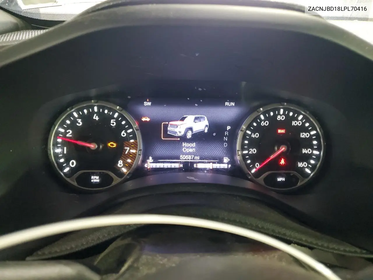 2020 Jeep Renegade Limited VIN: ZACNJBD18LPL70416 Lot: 61901485