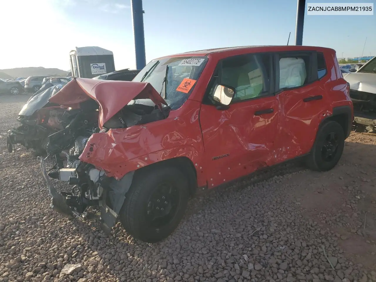 2021 Jeep Renegade Sport VIN: ZACNJCAB8MPM21935 Lot: 55402775