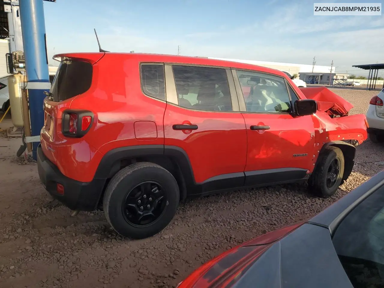 2021 Jeep Renegade Sport VIN: ZACNJCAB8MPM21935 Lot: 55402775