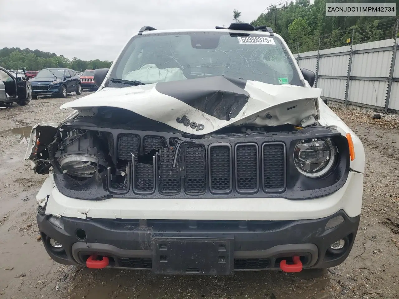 2021 Jeep Renegade Trailhawk VIN: ZACNJDC11MPM42734 Lot: 55998325