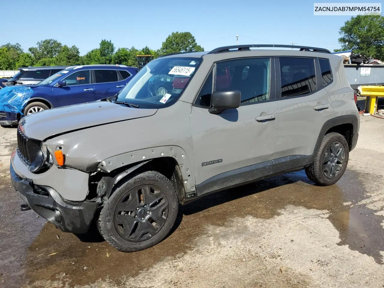2021 Jeep Renegade Sport VIN: ZACNJDAB7MPM54754 Lot: 56546115