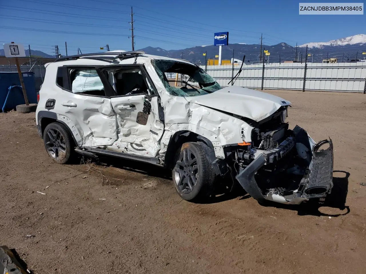 2021 Jeep Renegade Latitude VIN: ZACNJDBB3MPM38405 Lot: 57066995