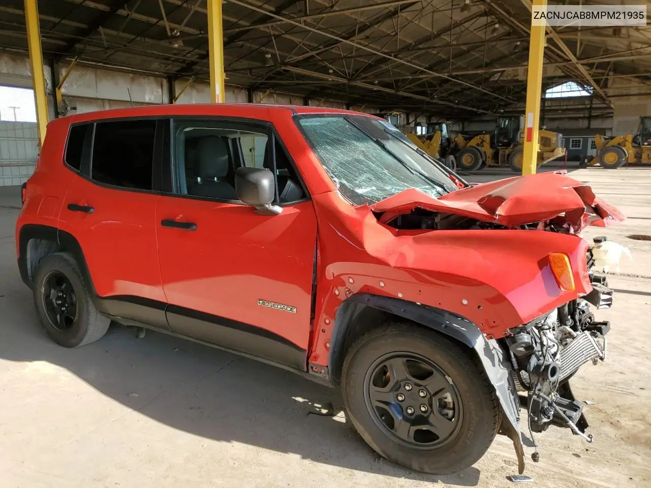zacnjcab8mpm21935 ZACNJCAB8MPM21935 2021 Jeep Renegade Sport