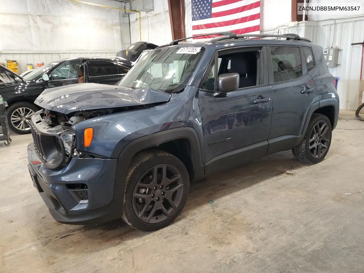 2021 Jeep Renegade Latitude VIN: ZACNJDBB5MPM63547 Lot: 61711265
