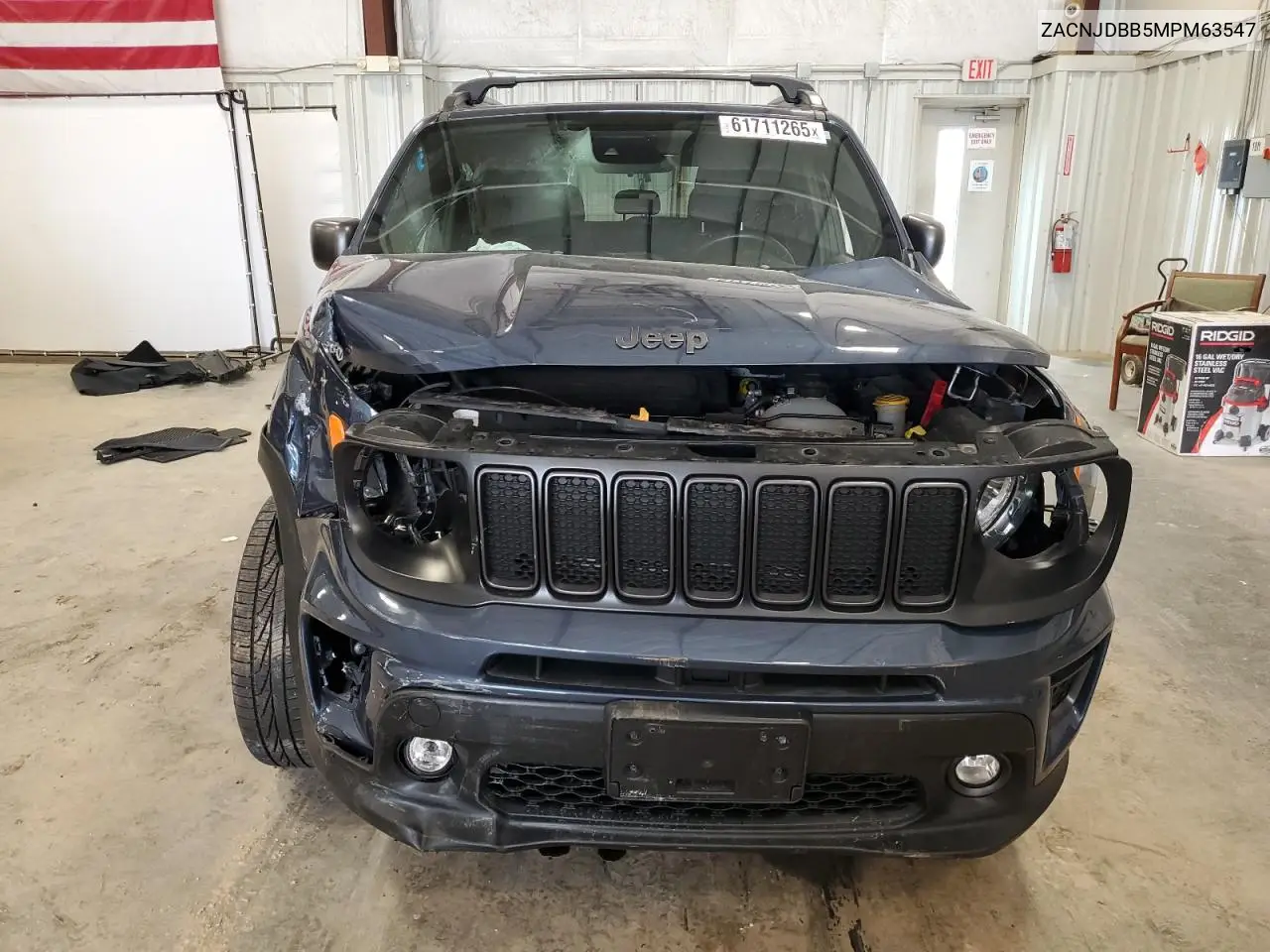 2021 Jeep Renegade Latitude VIN: ZACNJDBB5MPM63547 Lot: 61711265