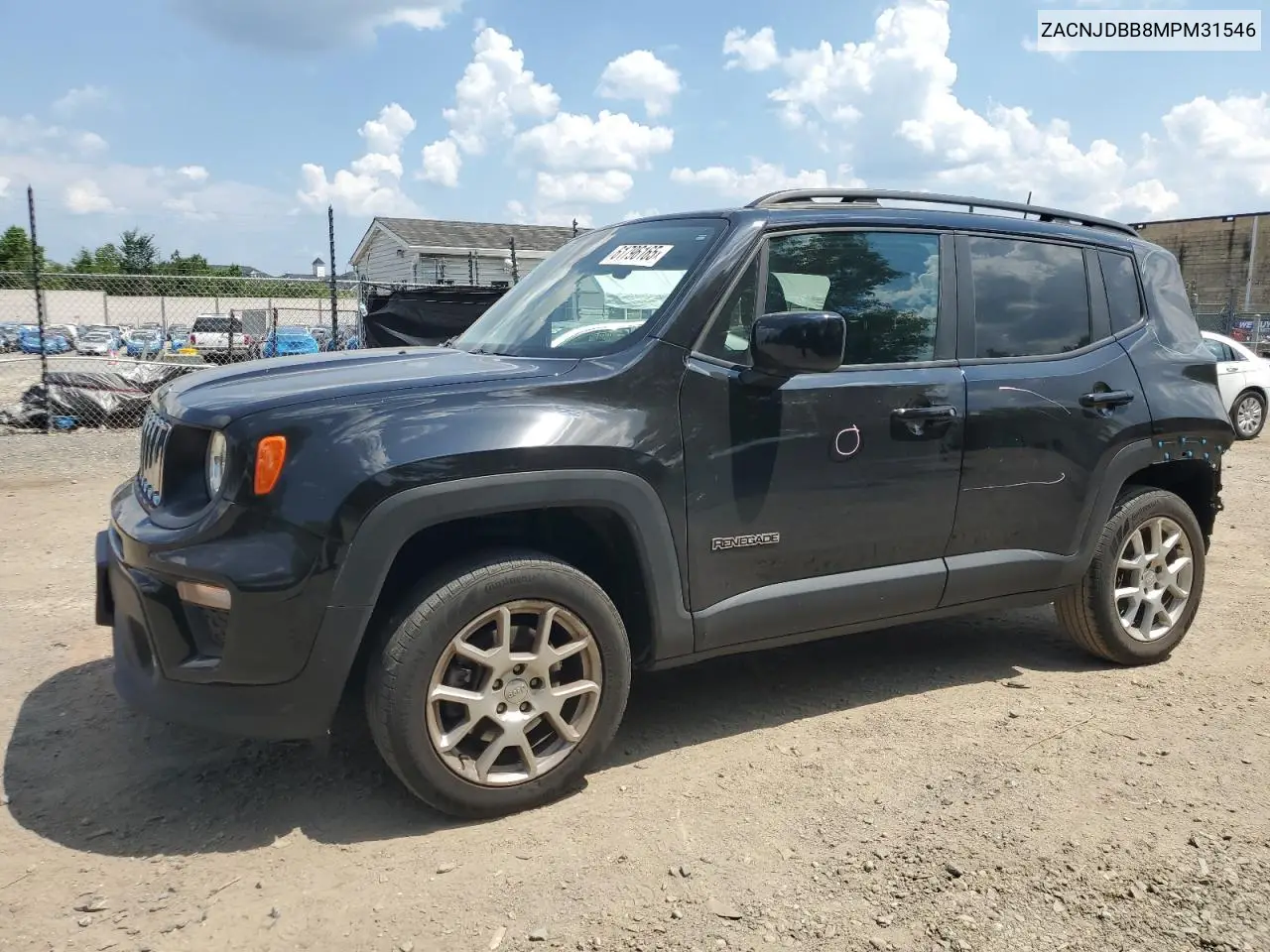 2021 Jeep Renegade Latitude VIN: ZACNJDBB8MPM31546 Lot: 61796165