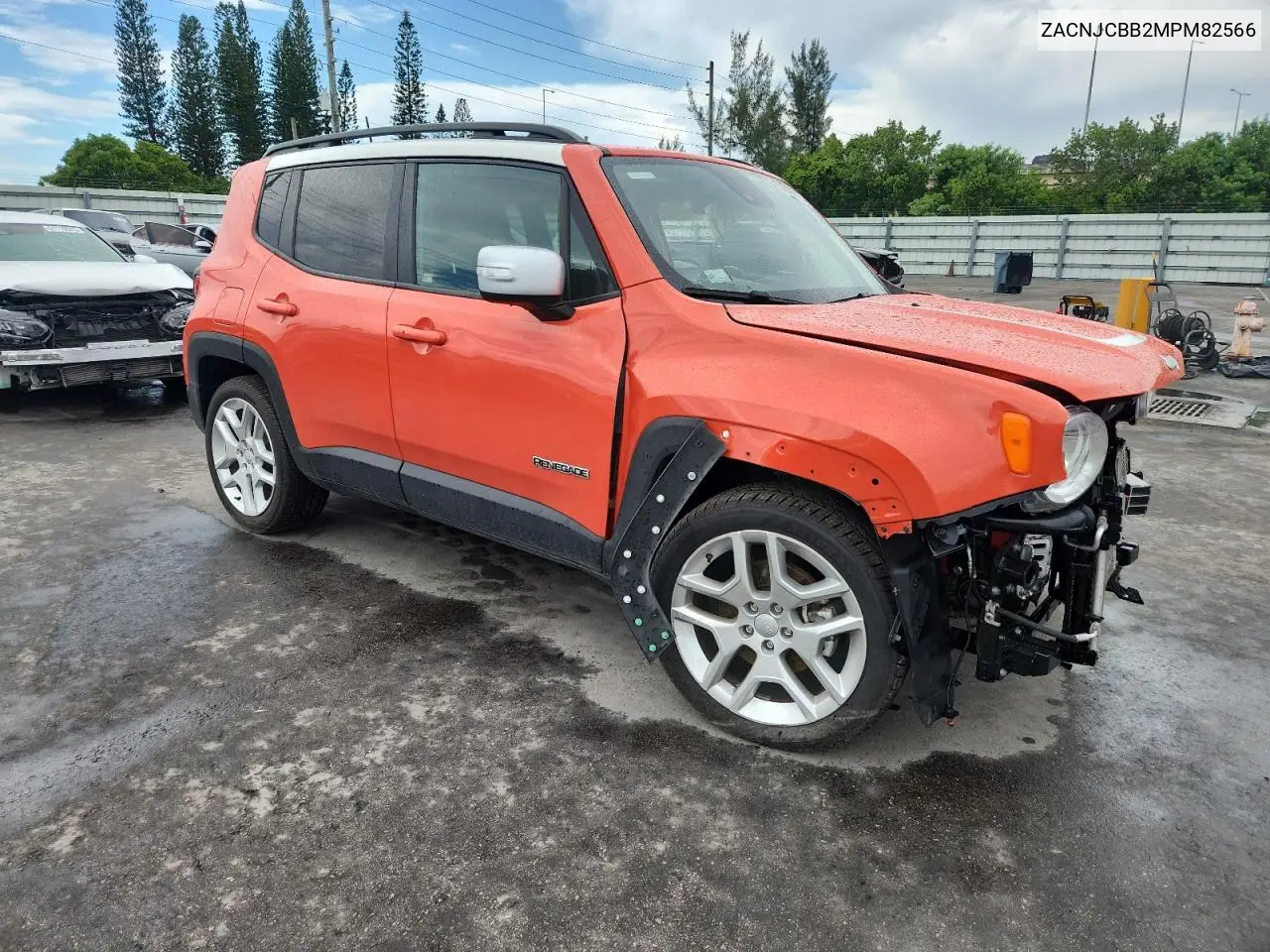 2021 Jeep Renegade Latitude VIN: ZACNJCBB2MPM82566 Lot: 61847525