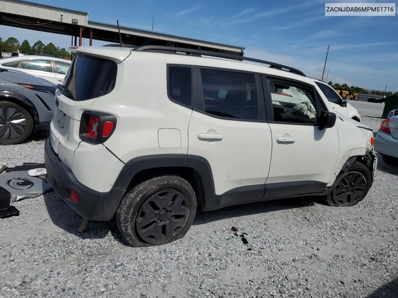 2021 Jeep Renegade Sport VIN: ZACNJDAB6MPM51716 Lot: 62183845