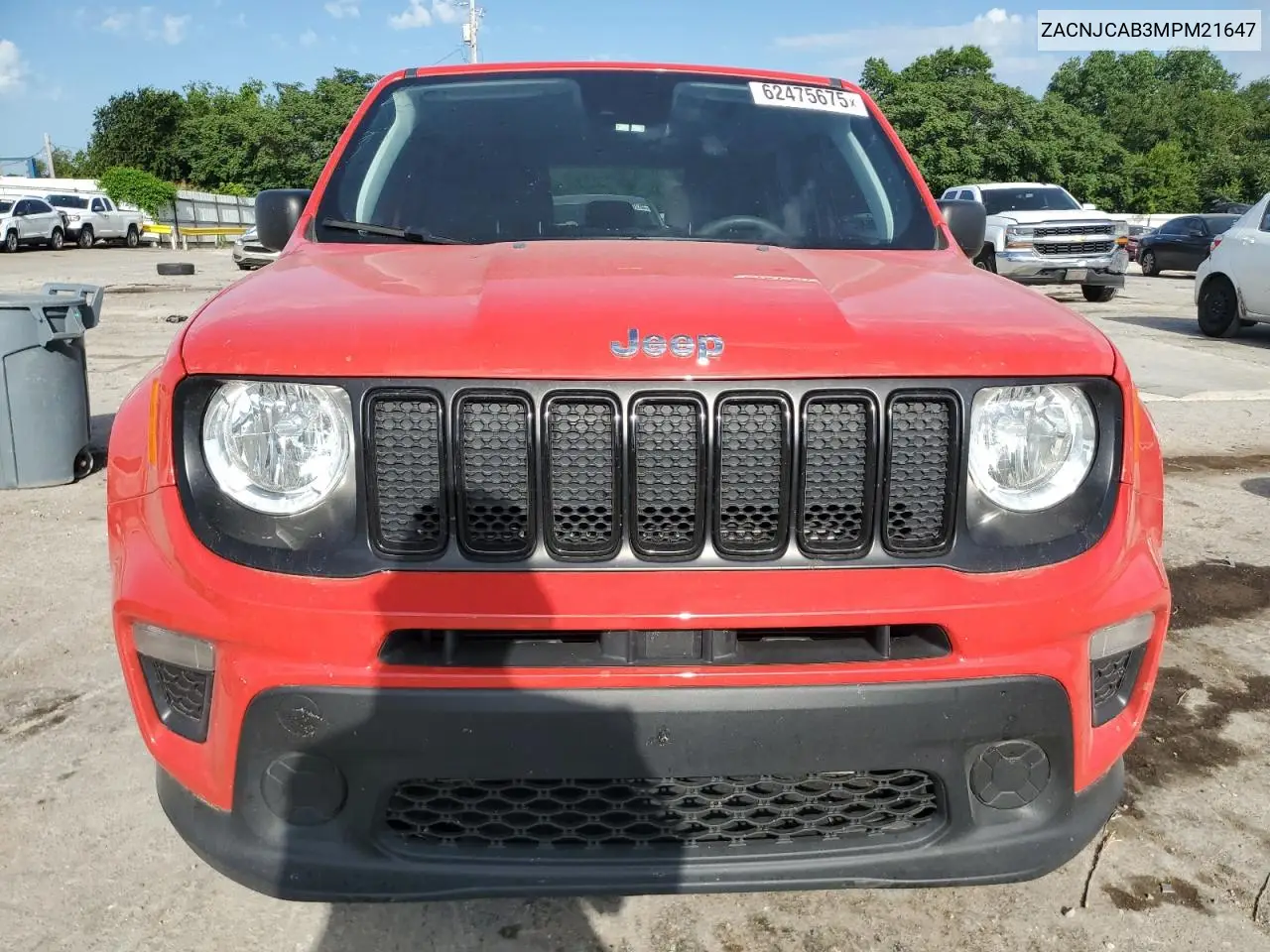 2021 Jeep Renegade Sport VIN: ZACNJCAB3MPM21647 Lot: 62475675