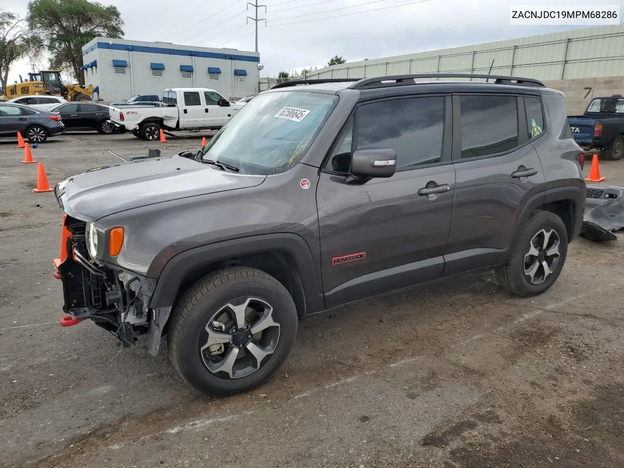 2021 Jeep Renegade Trailhawk VIN: ZACNJDC19MPM68286 Lot: 62586645