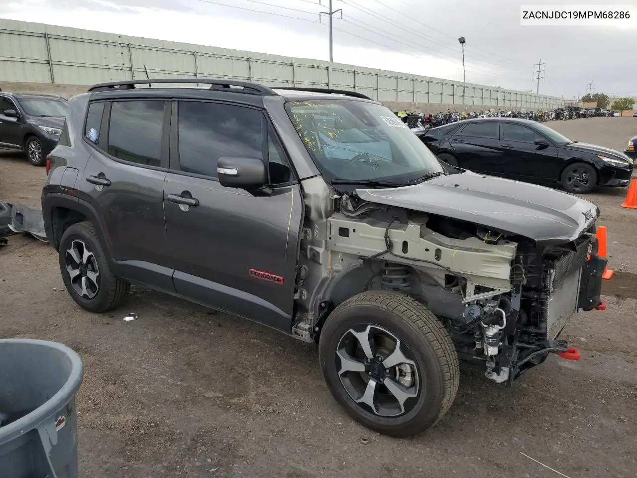 2021 Jeep Renegade Trailhawk VIN: ZACNJDC19MPM68286 Lot: 62586645