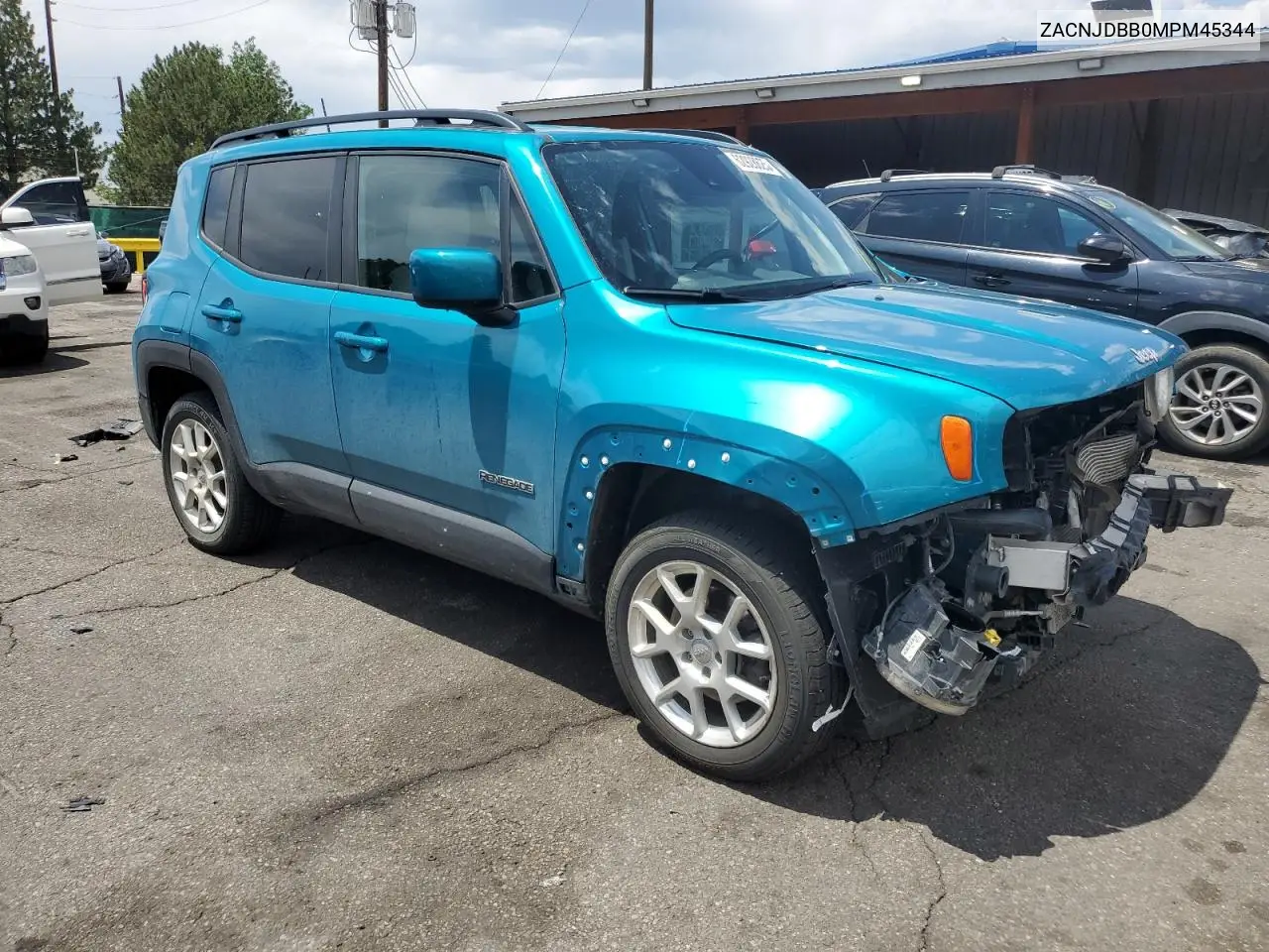 2021 Jeep Renegade Latitude VIN: ZACNJDBB0MPM45344 Lot: 62928625