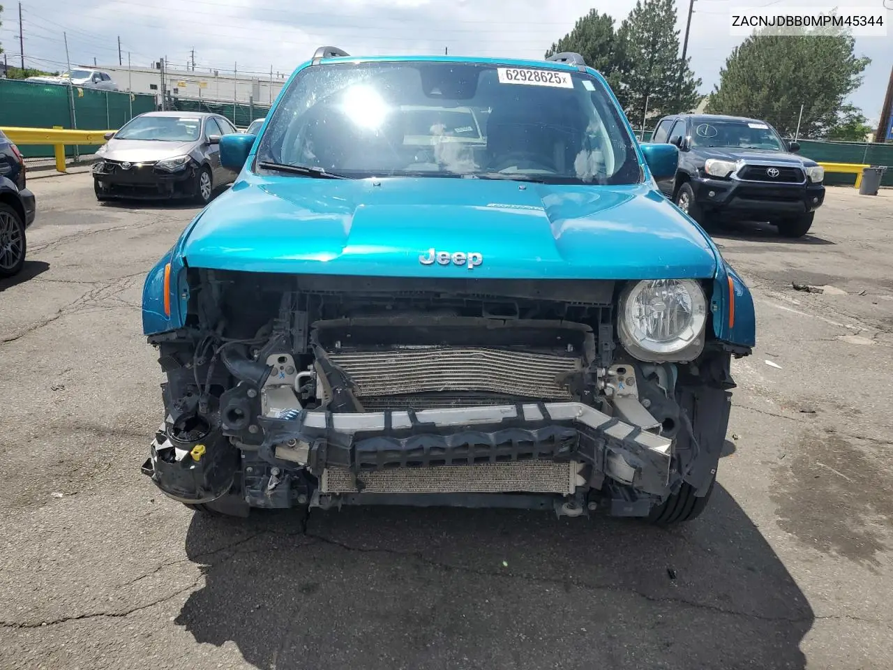 2021 Jeep Renegade Latitude VIN: ZACNJDBB0MPM45344 Lot: 62928625