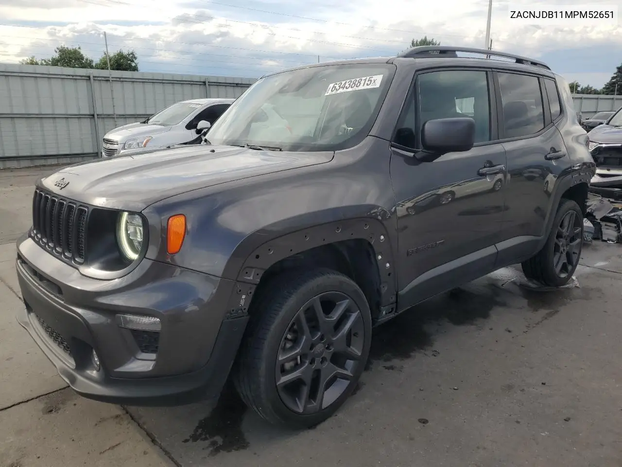 2021 Jeep Renegade Latitude VIN: ZACNJDB11MPM52651 Lot: 63438815