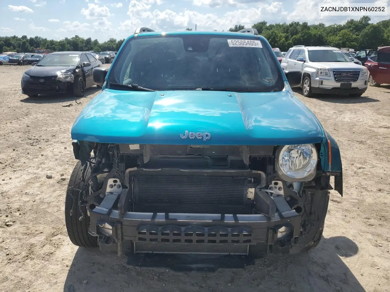 2022 Jeep Renegade Latitude VIN: ZACNJDB1XNPN60252 Lot: 62505405