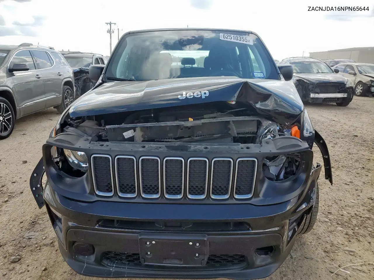 2022 Jeep Renegade Sport VIN: ZACNJDA16NPN65644 Lot: 62510355