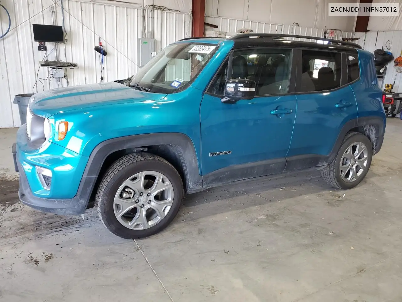 2022 Jeep Renegade Limited VIN: ZACNJDD11NPN57012 Lot: 63289475