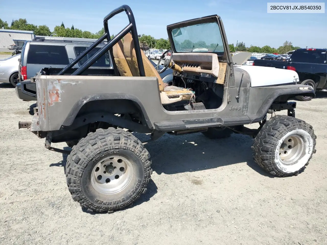 1987 Jeep Wrangler VIN: 2BCCV81JXJB540350 Lot: 54975985