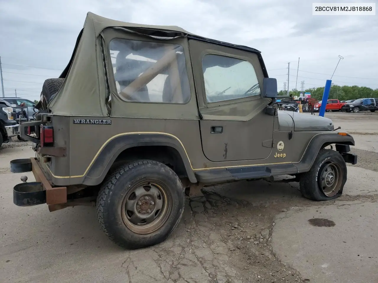 1988 Jeep Wrangler Sahara VIN: 2BCCV81M2JB18868 Lot: 57649935