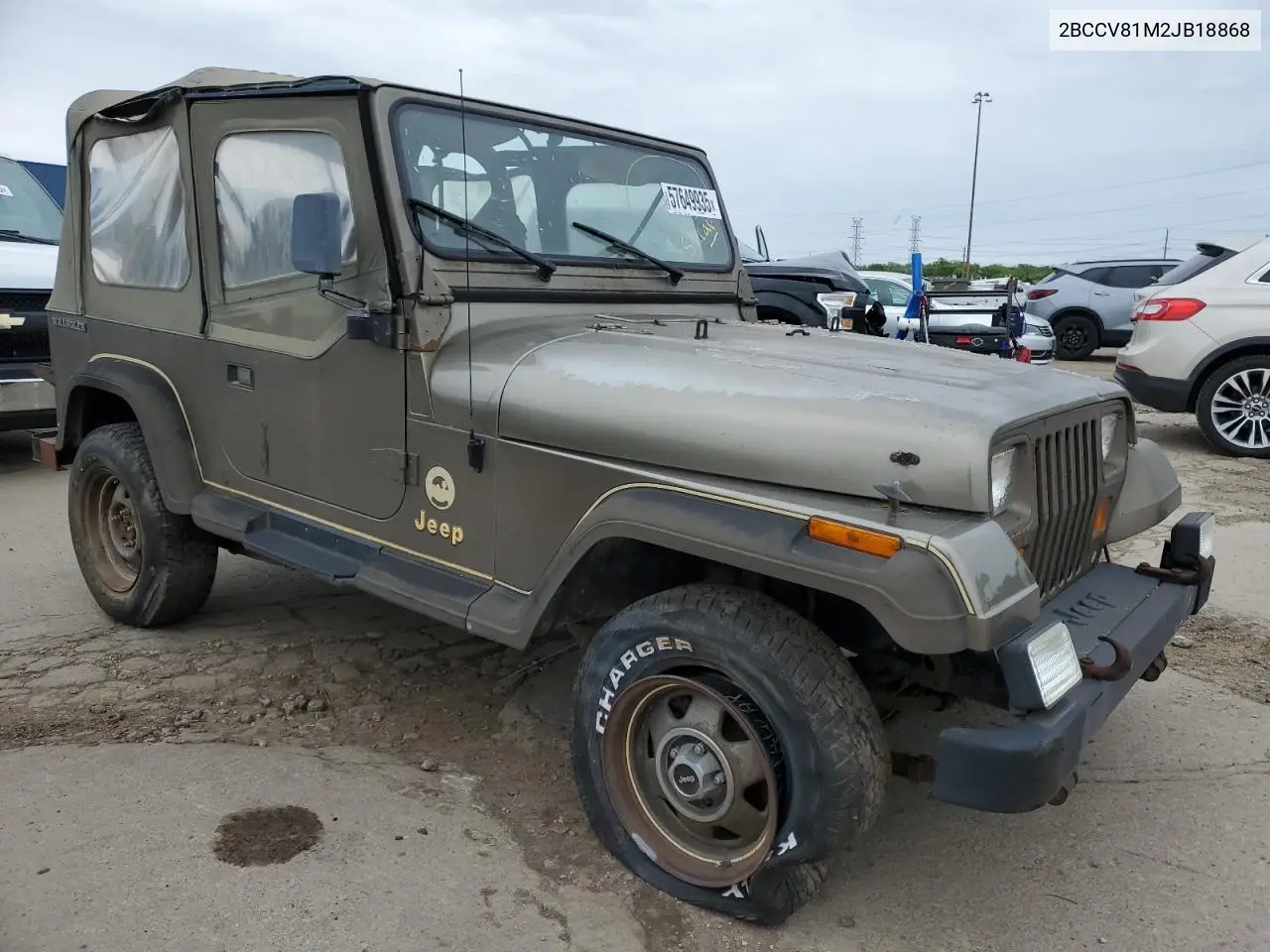 1988 Jeep Wrangler Sahara VIN: 2BCCV81M2JB18868 Lot: 57649935