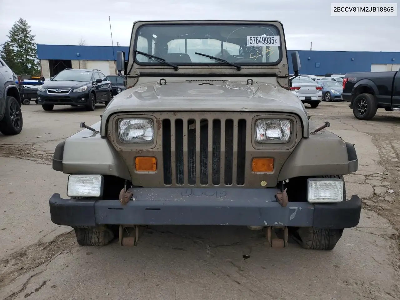 1988 Jeep Wrangler Sahara VIN: 2BCCV81M2JB18868 Lot: 57649935
