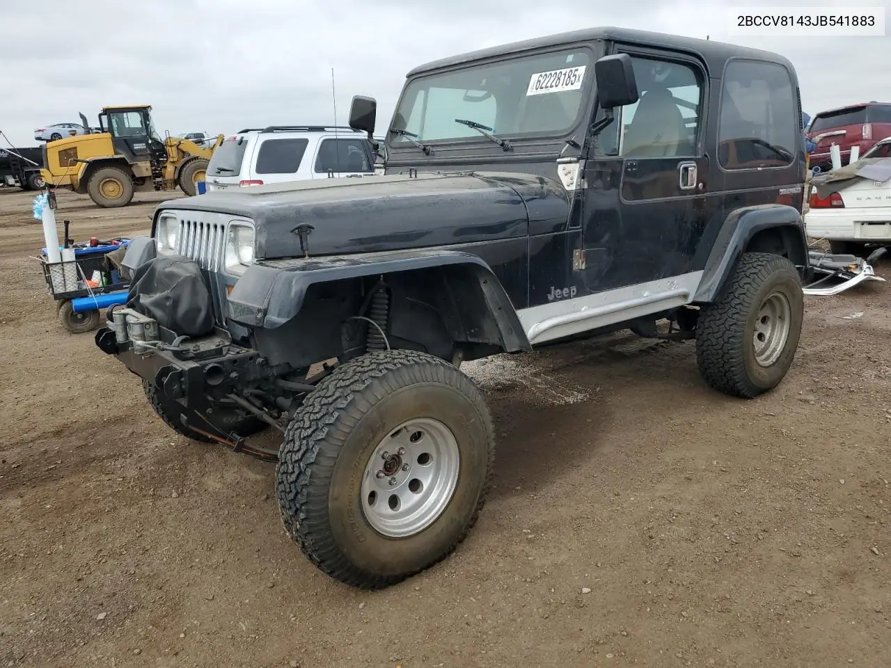 1988 Jeep Wrangler Laredo VIN: 2BCCV8143JB541883 Lot: 62228185