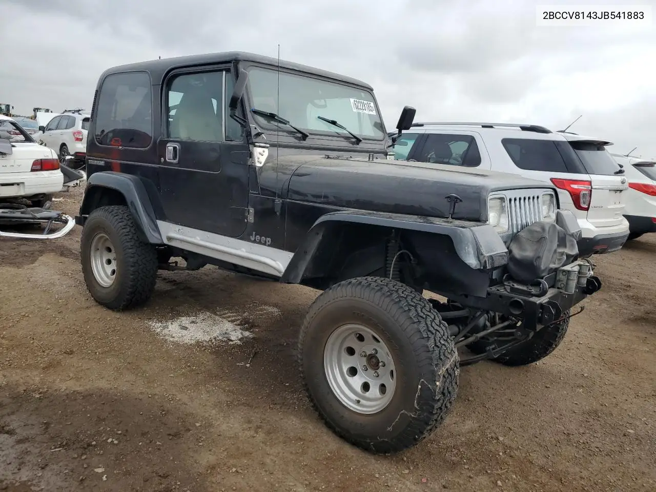 1988 Jeep Wrangler Laredo VIN: 2BCCV8143JB541883 Lot: 62228185