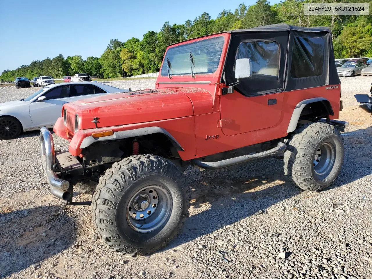 1989 Jeep Wrangler / Yj VIN: 2J4FY29T5KJ121524 Lot: 51924145