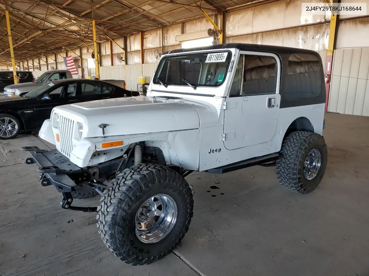 1989 Jeep Wrangler / Yj VIN: 2J4FY29T8KJ168644 Lot: 66119895