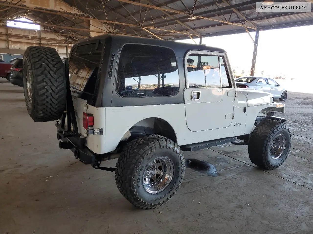 1989 Jeep Wrangler / Yj VIN: 2J4FY29T8KJ168644 Lot: 66119895