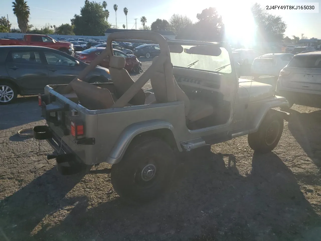 1989 Jeep Wrangler / Yj Sahara VIN: 2J4FY49T8KJ165030 Lot: 85388684