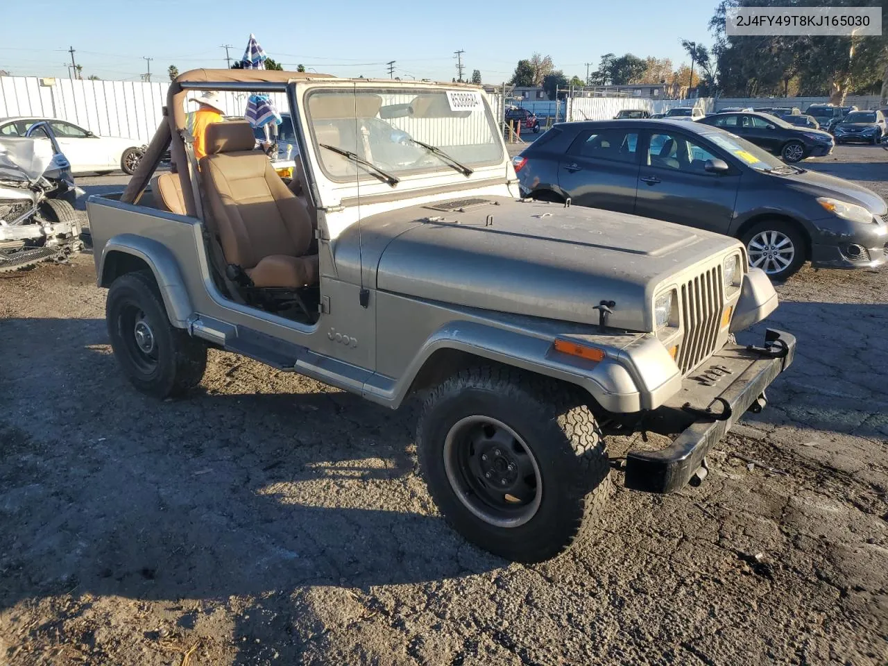 1989 Jeep Wrangler / Yj Sahara VIN: 2J4FY49T8KJ165030 Lot: 85388684