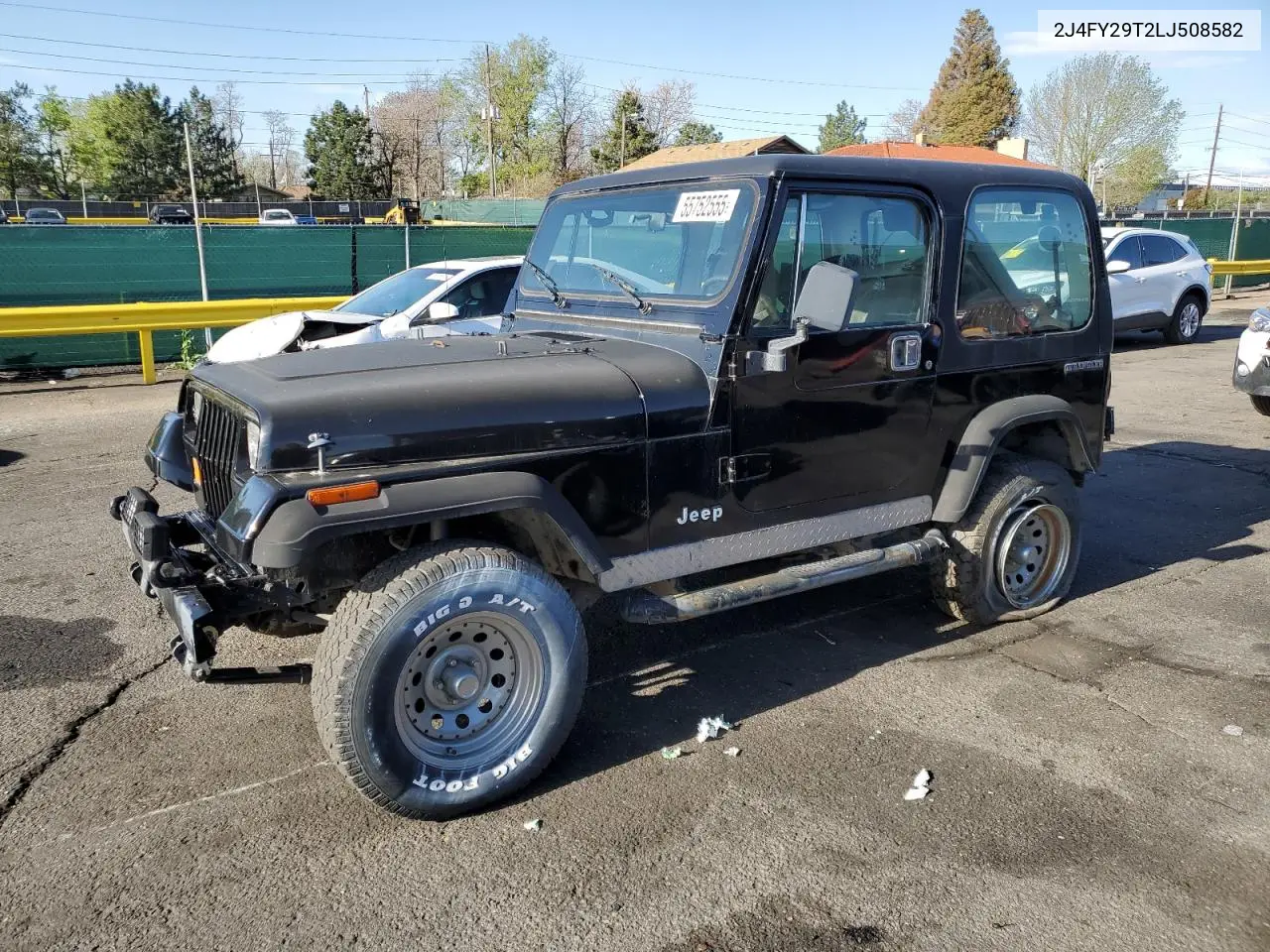 1990 Jeep Wrangler / Yj VIN: 2J4FY29T2LJ508582 Lot: 55752555