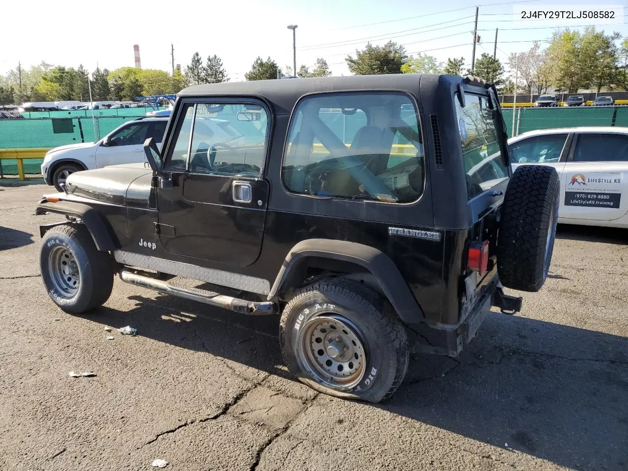 1990 Jeep Wrangler / Yj VIN: 2J4FY29T2LJ508582 Lot: 55752555
