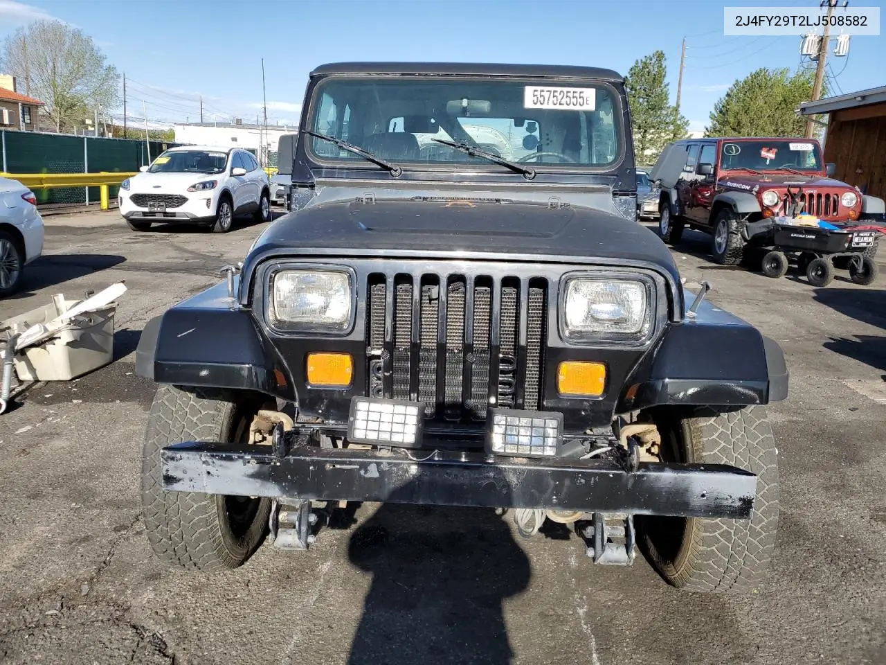 1990 Jeep Wrangler / Yj VIN: 2J4FY29T2LJ508582 Lot: 55752555