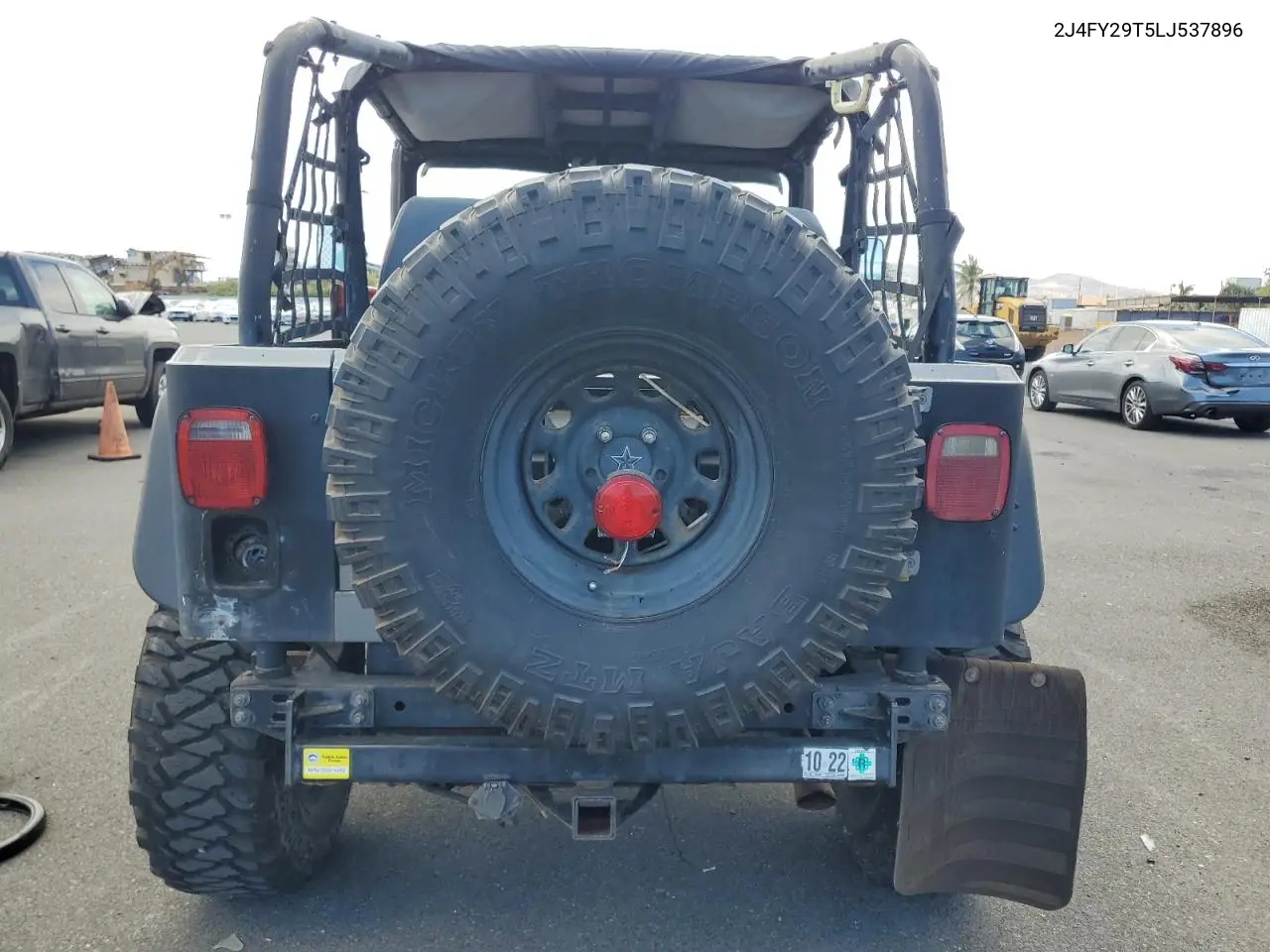 1990 Jeep Wrangler / Yj VIN: 2J4FY29T5LJ537896 Lot: 57021295