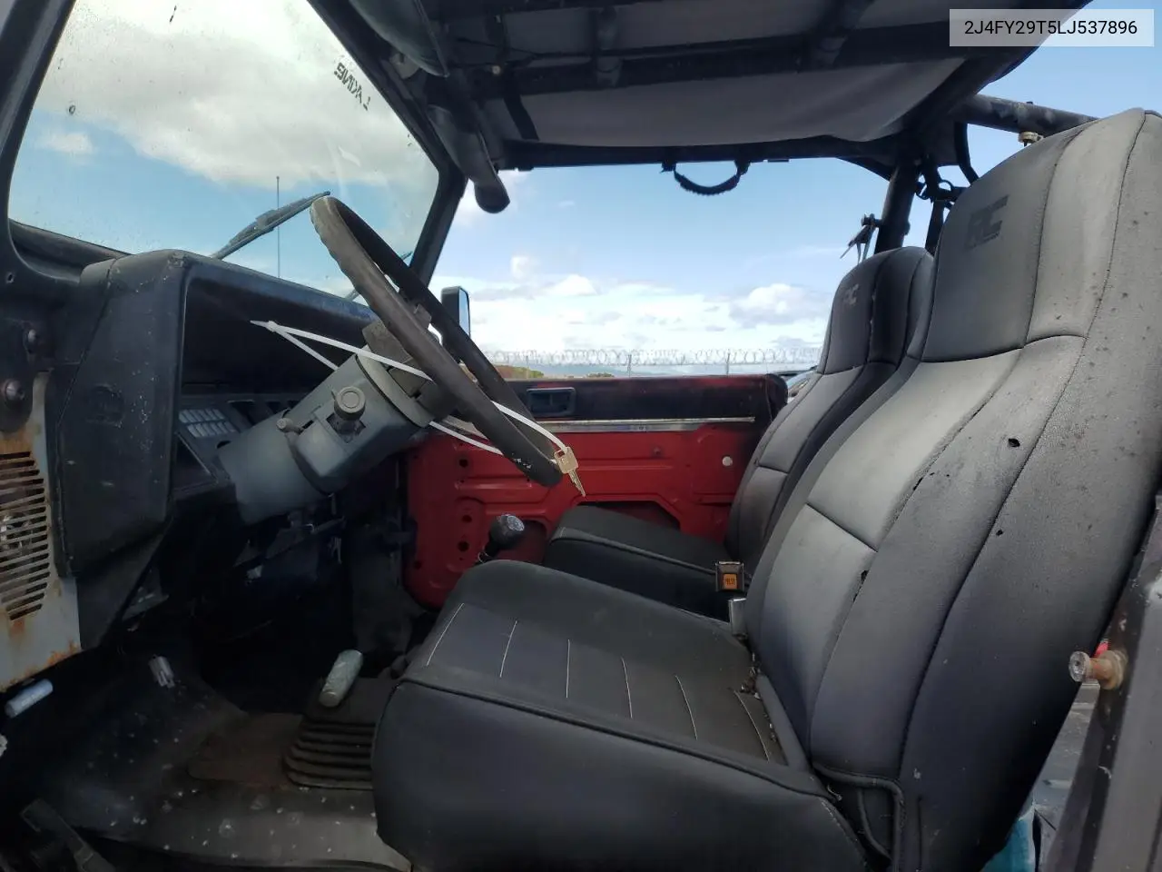 1990 Jeep Wrangler / Yj VIN: 2J4FY29T5LJ537896 Lot: 57021295