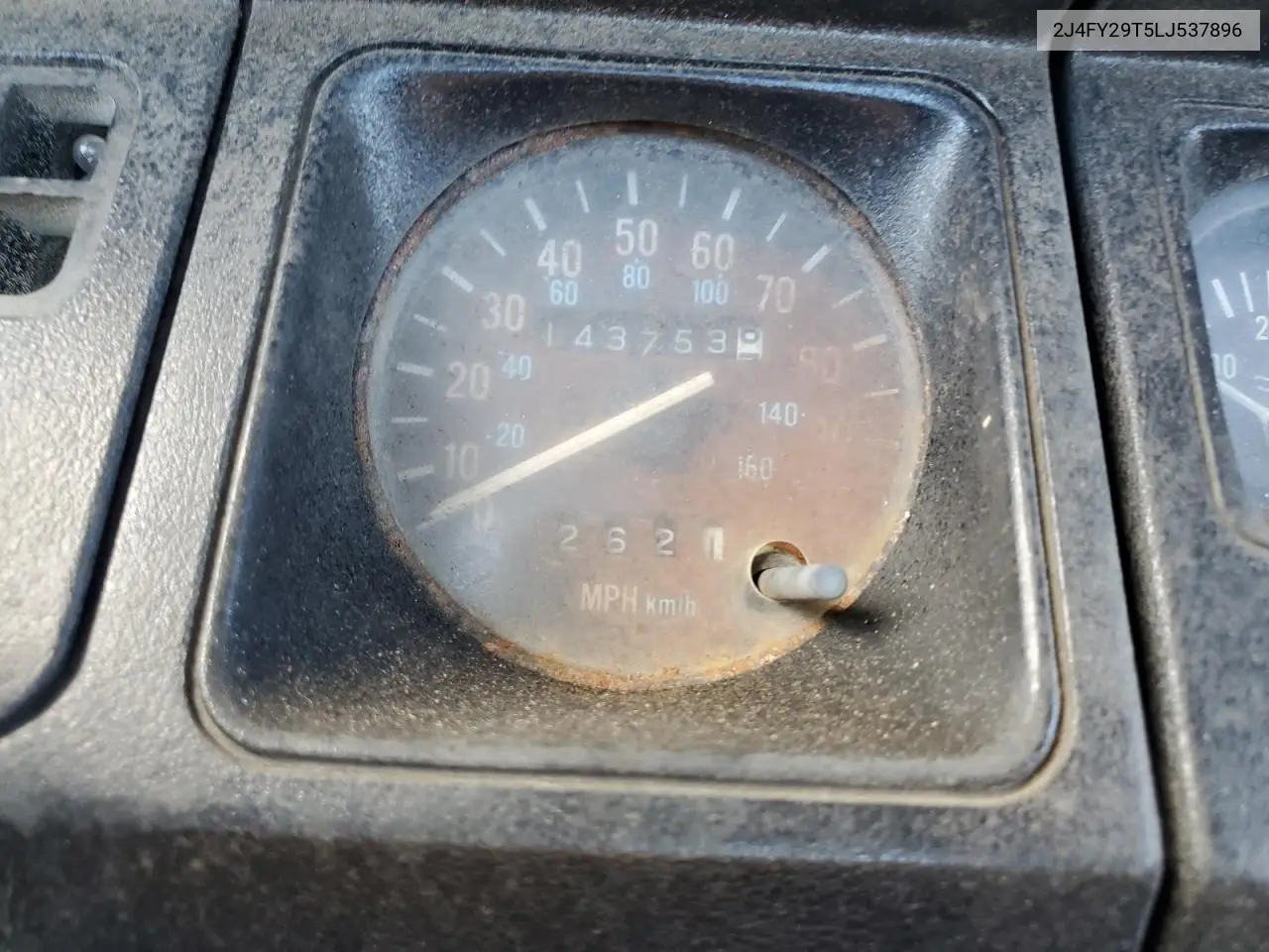 1990 Jeep Wrangler / Yj VIN: 2J4FY29T5LJ537896 Lot: 57021295
