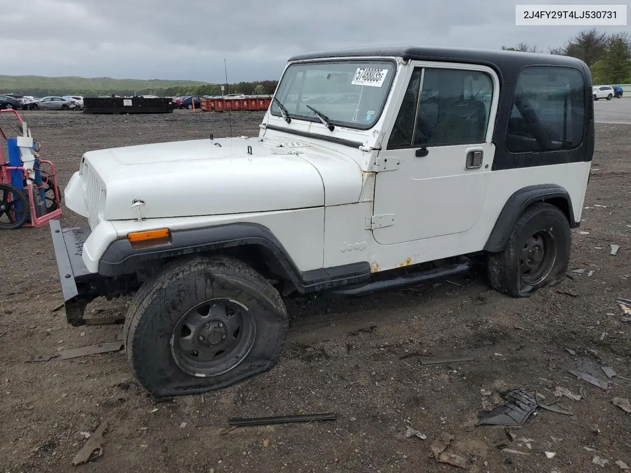 1990 Jeep Wrangler / Yj VIN: 2J4FY29T4LJ530731 Lot: 57488035