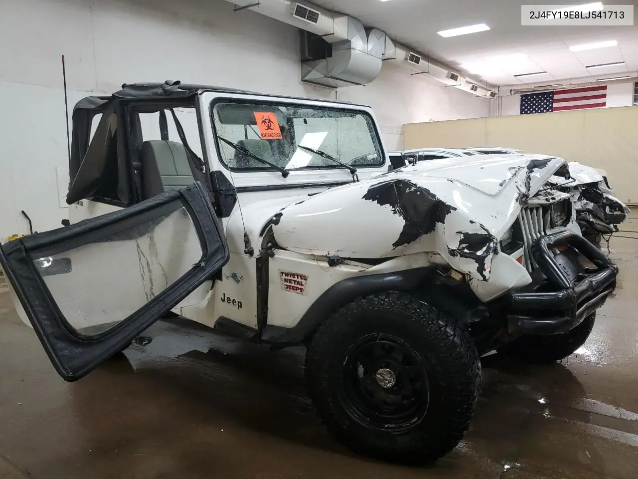 1990 Jeep Wrangler / Yj S VIN: 2J4FY19E8LJ541713 Lot: 60809655