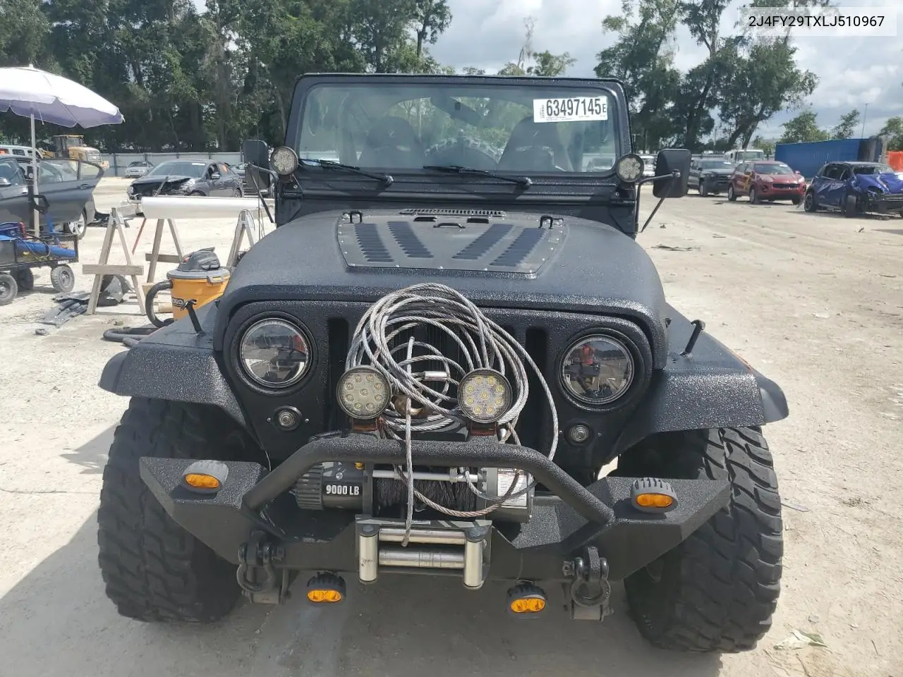 1990 Jeep Wrangler / Yj VIN: 2J4FY29TXLJ510967 Lot: 63497145