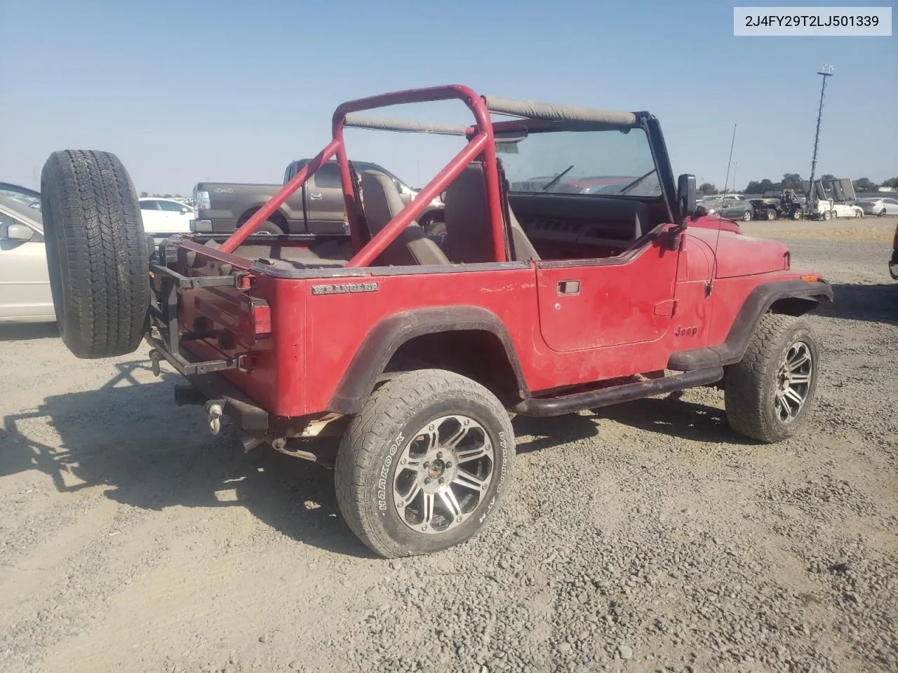 1990 Jeep Wrangler / Yj VIN: 2J4FY29T2LJ501339 Lot: 70517794