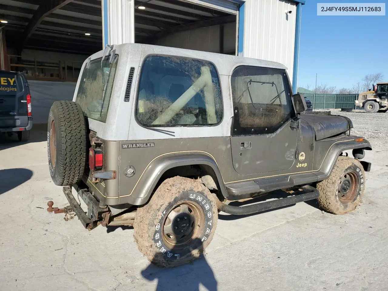 1991 Jeep Wrangler / Yj Sahara VIN: 2J4FY49S5MJ112683 Lot: 47187635