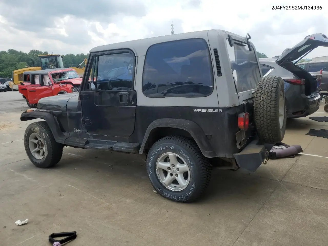 1991 Jeep Wrangler / Yj VIN: 2J4FY29S2MJ134936 Lot: 59481875