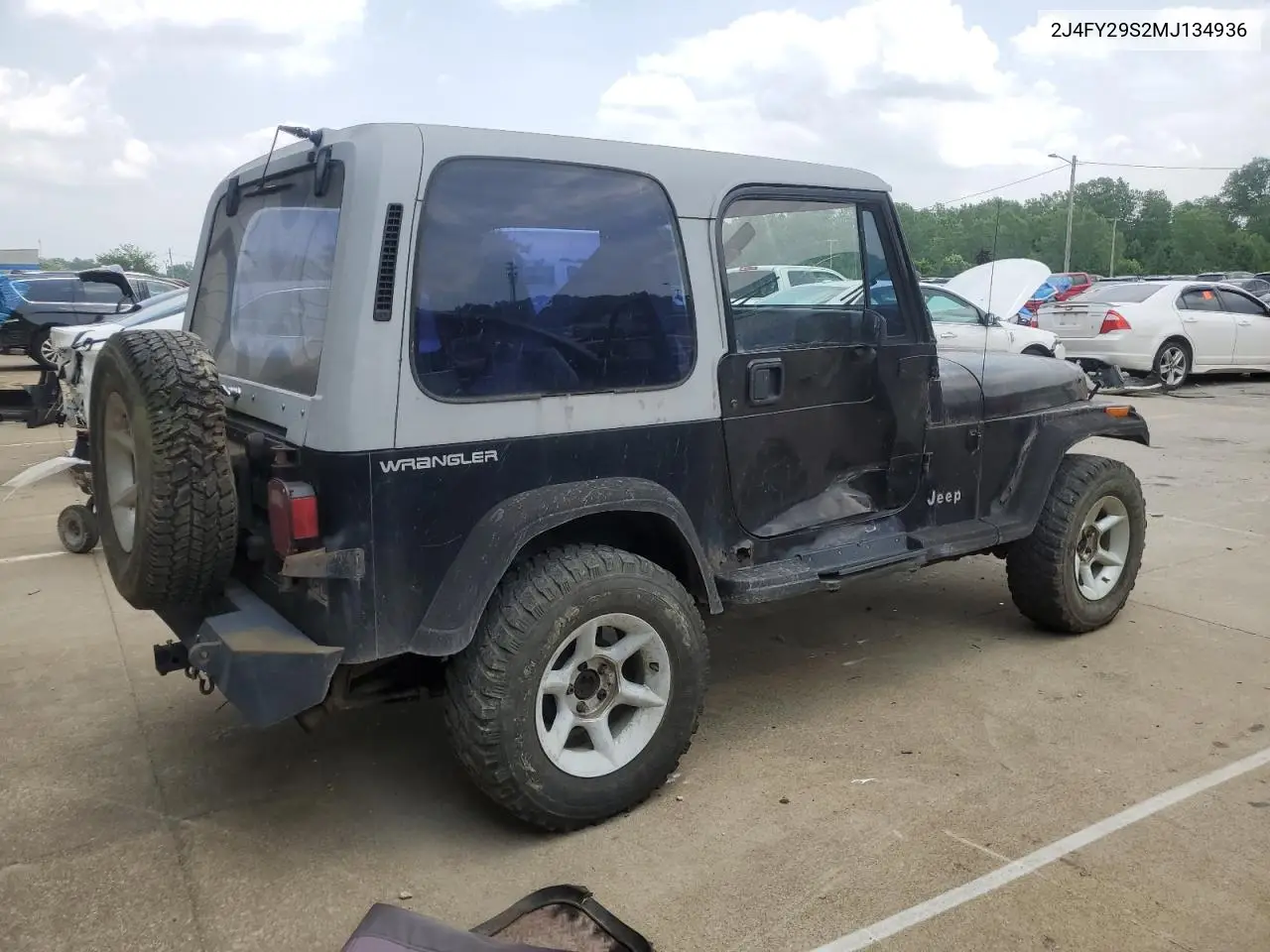 1991 Jeep Wrangler / Yj VIN: 2J4FY29S2MJ134936 Lot: 59481875